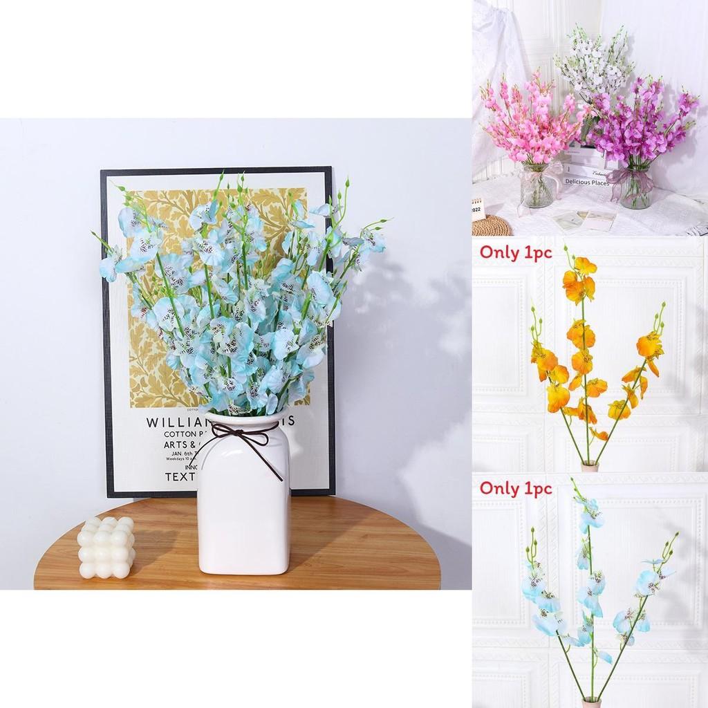 Handcrafted Dancing Orchid Silk Flower For Event Styling And Home Use