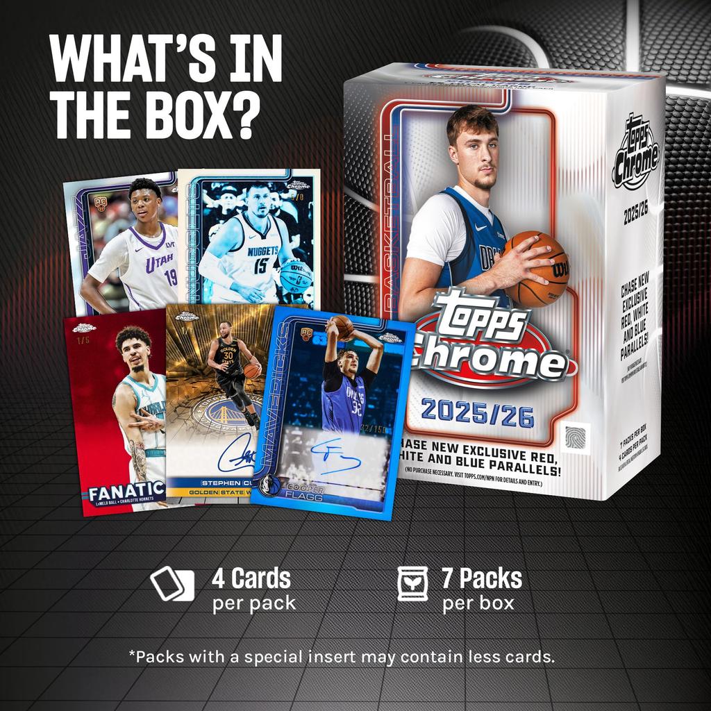 Topps Chrome Basketball Factory Sealed Value Box 2025-26 - -