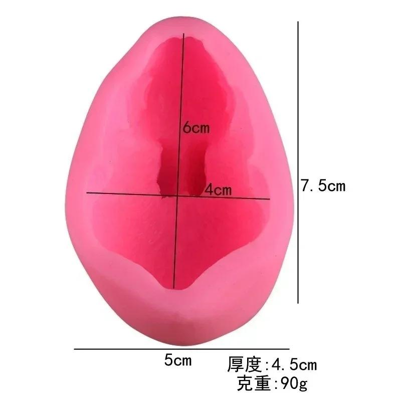 3D Rabbit Silicone Soap Mold Creative Diy Aromatherapy Soap Modeling Candle Decoration Fondant Cake Decor Mould Baking Supplies