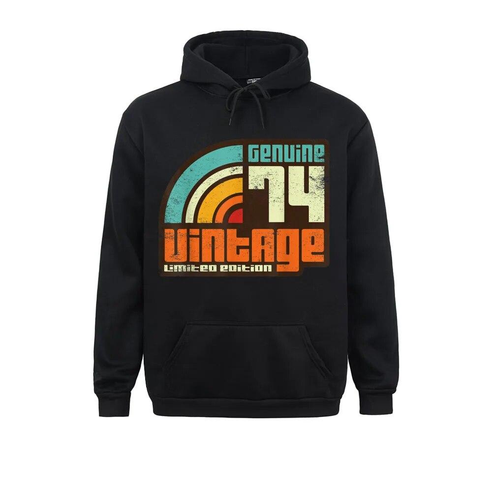 

Подарок на 46-й день рождения, ретро, ​​винтажный графический топ, толстовки 1974 года рождения, 2021, женские толстовки унисекс с длинными рукавами в стиле аниме, спортивная одежда