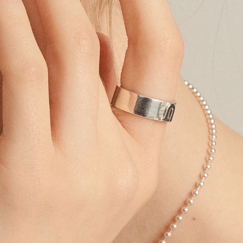 UNI.J [Ir247]Signature Silver Ring