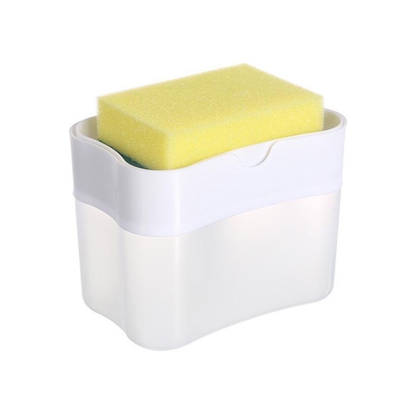 Диспенсер для моющего средства для посуды с автоматическим отсеком и нажимным дозатором