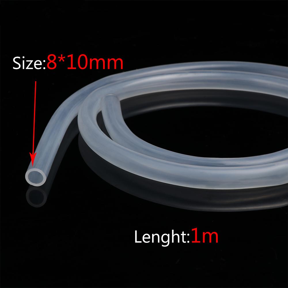 1M Transparent Clear Out Diameter 4~16mm Beer Milk Pipe Plumbing Hoses Flexible Tube Silicone Rubber Hose