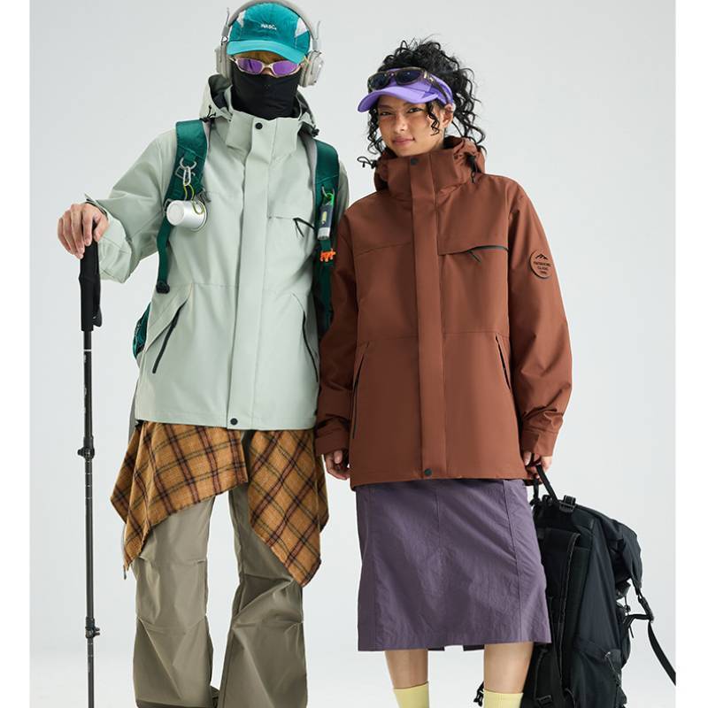 Outdoor Men Women 3in1 Waterproof Windproof Fleece Ski Jacket For Hiking And Camping