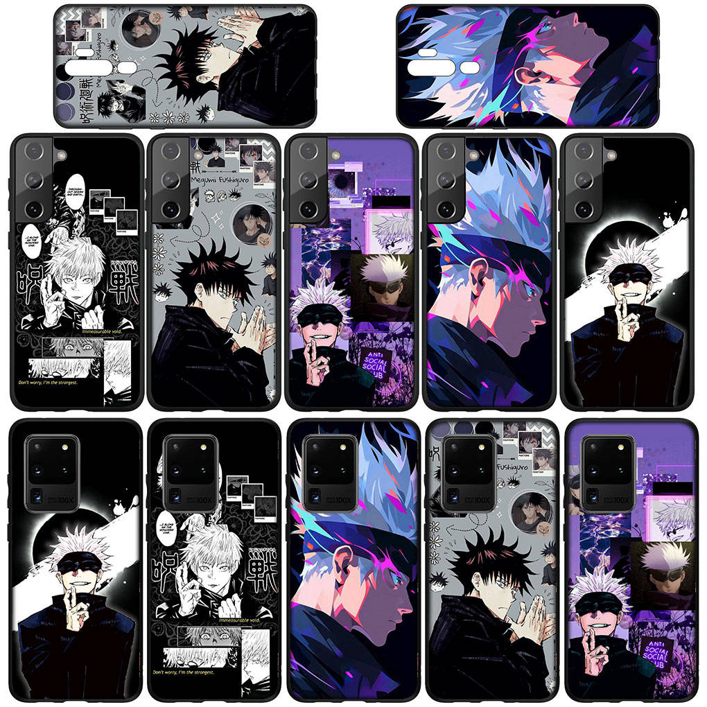 Phone Case for Samsung Galaxy S25 S24 S23 iPhone 16 15 Xiaomi Redmi Note 14 13 12 16E X 11 Pro Max Moto Huawei Gojo Satoru Poster Jujutsu Kaisen Cover