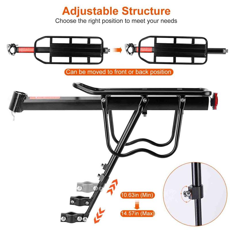 Fahrrad Gepäckträger Hinten Regal Aluminium Legierung Radfahren Fahrrad Zurück Gepäck Träger Rack Quick Release Mtb Road Fahrrad Sitz Halterung