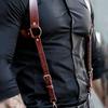 Stylish Men's Suspenders, Premium Leather, Comfortable Fit, Versatile Accessory for Trousers, Jeans, and Formal Pants