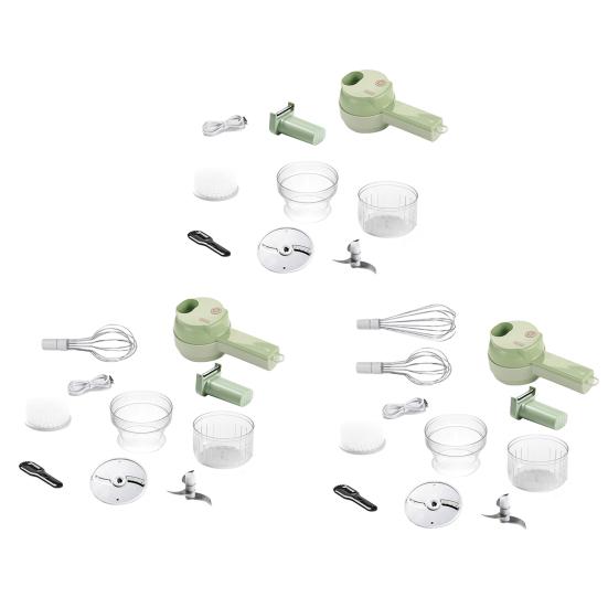 Electric Vegetable Chopper with Storage Box Egg Beater Cordless Mini Food Processor for Fruits Potatoes Handheld Efficient Kitchen Tool