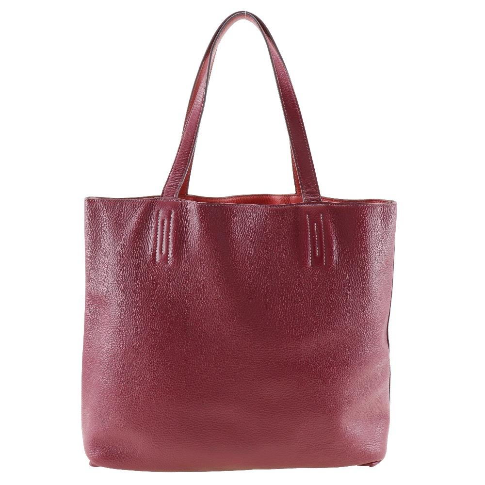 Hermes Doble Sense 45 Tragetasche wendbar Bougainvillea/Rubin Taurillon Clemence Damen Gebraucht