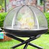 VEVOR Firepit Spark Screen Lid, 914.4mm Diameter, Outdoor Firepit Ring Cover Round Accessories, Fire Pit Metal Cover
