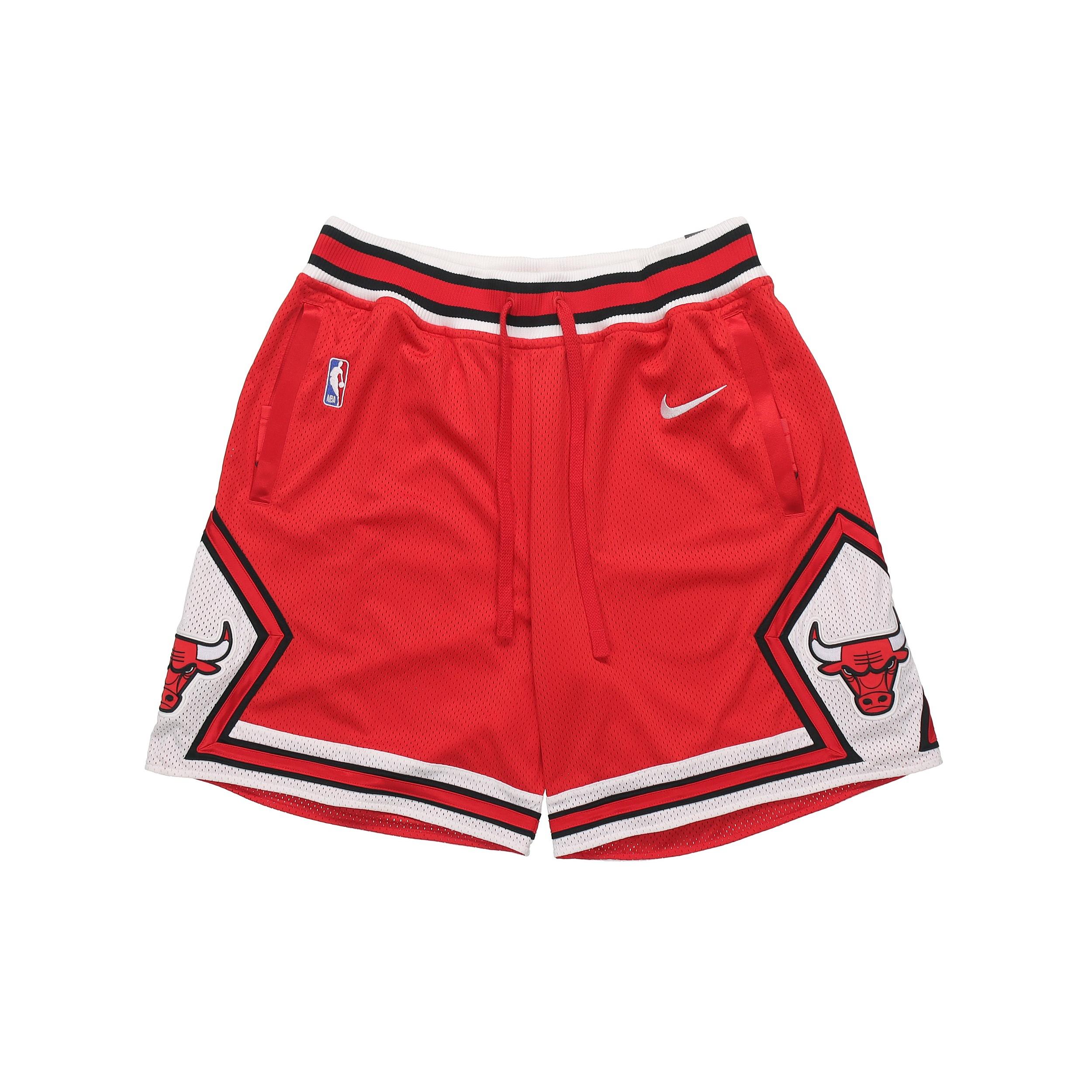 Nike court side NBA Chicago Bulls Fan Edition Basketball Shorts Red Men s AJ9164-657 XXL