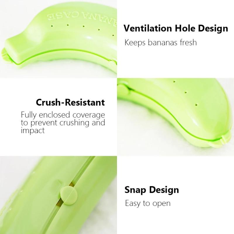 Banana Storage Box for Outdoor Travel Cute Case Protector Container Trip Lunch Fruit Storage Holder