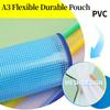 5pcs PVC Colorful A3 Zippered File Storage Bags | Durable, Modern Document Organizer Pouches for School & Office | Paper Storage