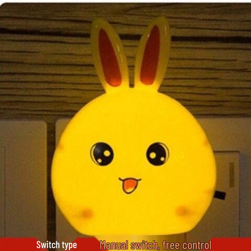 Cartoon LED Night Light with Light Sensor for Baby's Bedroom