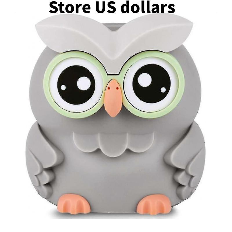 Electronic Owl Counting Piggy Bank Cute Animal Shape Automatic Saving Gifts Pot