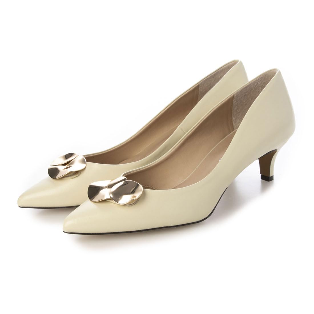 

Carino CATN53101 Women s Pumps, Ivory, Size 24.5cm