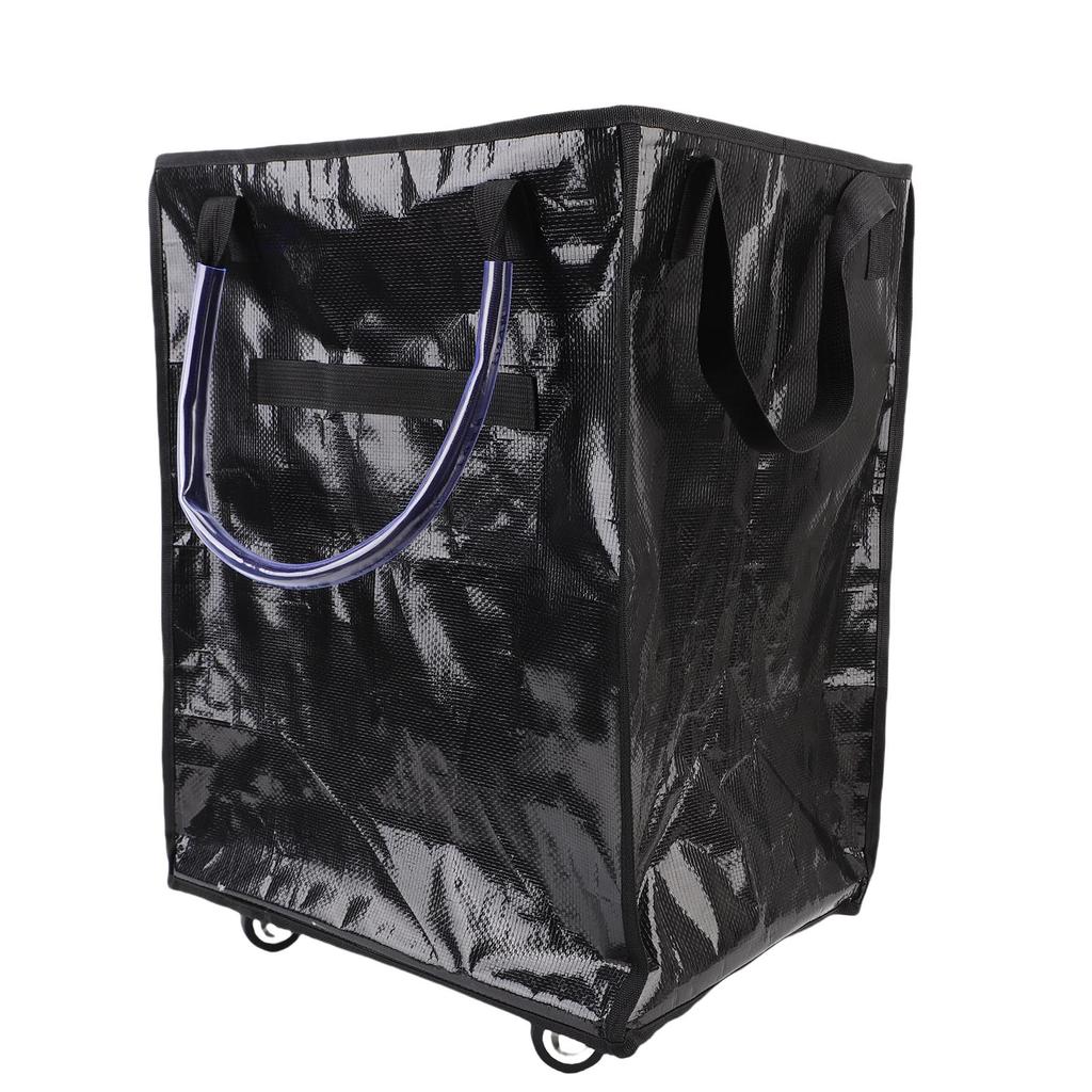 Reusable Grocery Bag On Wheels Water Proof Large Capacity Rolling Tote Bag with Reinforced Handles