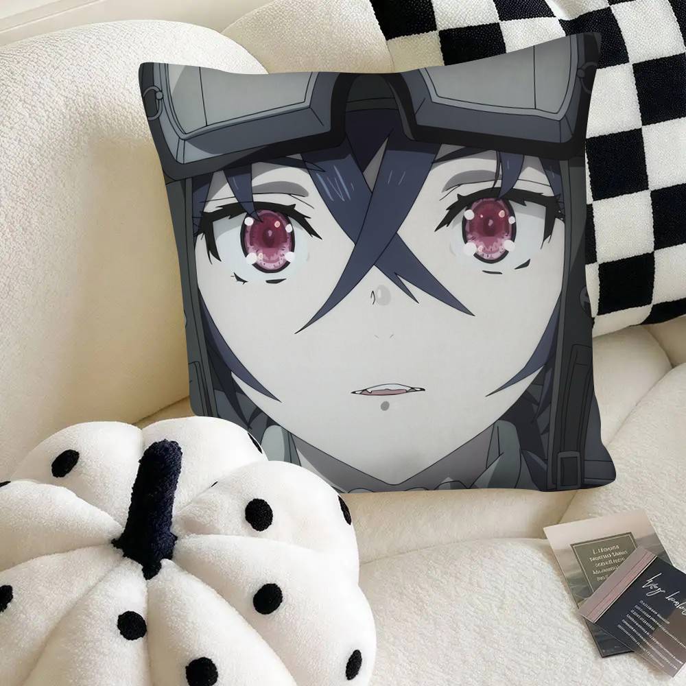 Anime The Magnificent Kotobuki Pillow Case Fashion Square Pillowcase Bedroom Sofa Room Ins Decoration Leisure