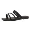 Flat-Soled French-Style Summer Slippers: Chic, One-Strap Sandals for Beach or Outdoor Wear, 2025 Trend.