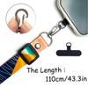 Handcrafted Niche Quality Pattern Mobile Phone Lanyard Water Cup Camera Door Card Removable Neck Hanging Slant