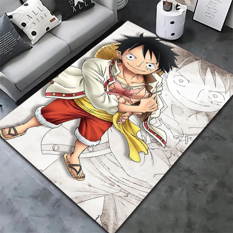 One Piece Monkey D Luffy Carpet Rug For Living Room Bedroom Home Sofa Decoration Kids Play Nonslip Floor Mat