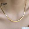 Lightweight Necklace Women Snake Bone Chain No Pendant Two Color