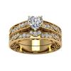 Luxury European and American Jewelry Rings, Creative Heart-shaped Zircon Couple Rings, Foreign Trade Jewelry, Simple Pattern Rings