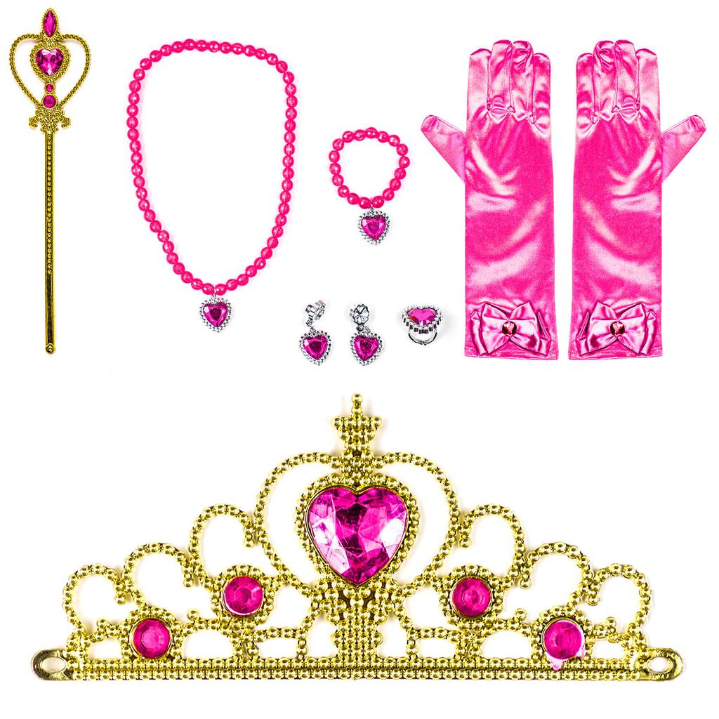 Barbie Pink Princess Carnival Costume Set with Gold Crown