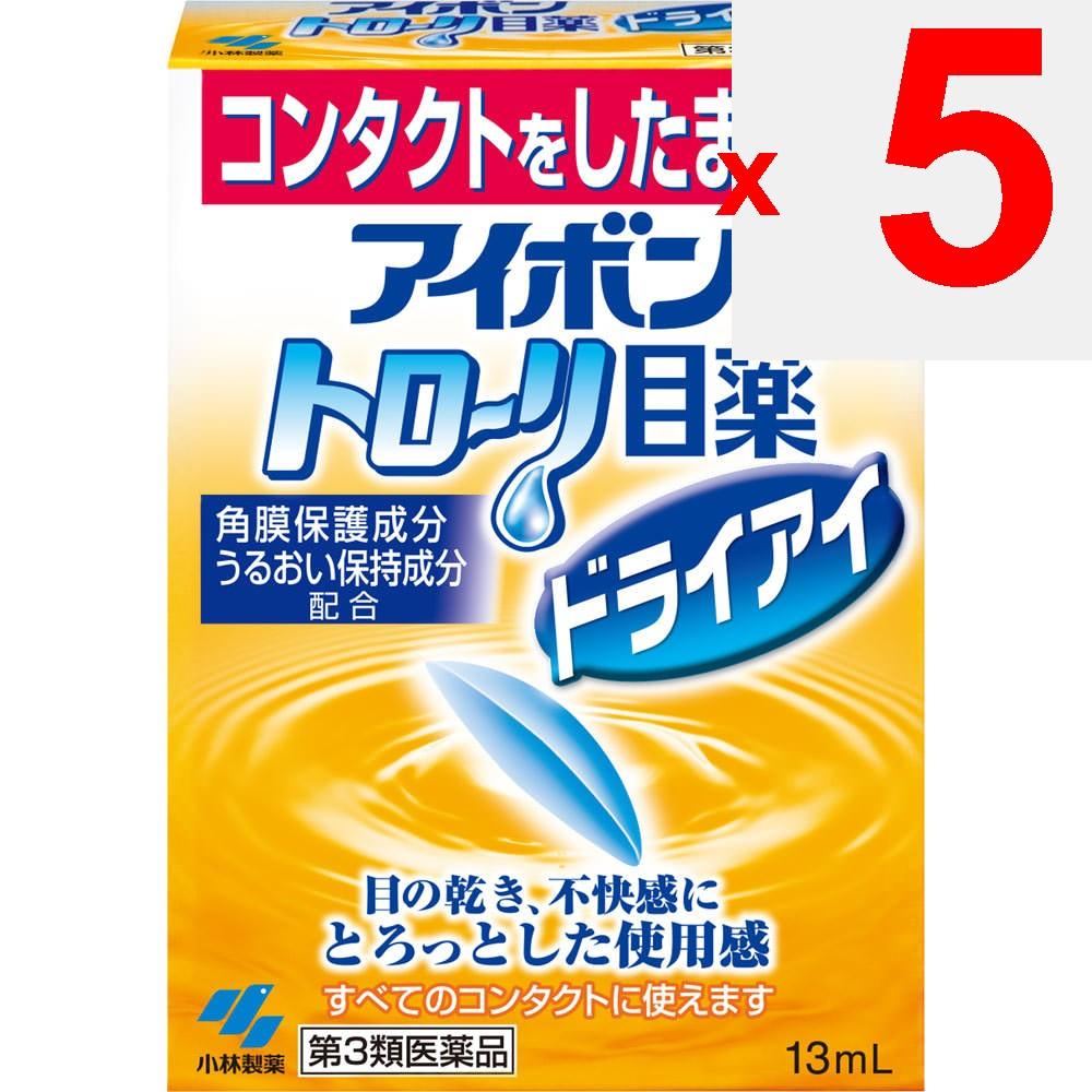 Kobayashi Pharmaceutical Ibon Toro~ri Eye Drops Dry Eye 13ml Dry Eyes Indications: Tear supplementation (dry eyes), discomfort when wearing hard or so