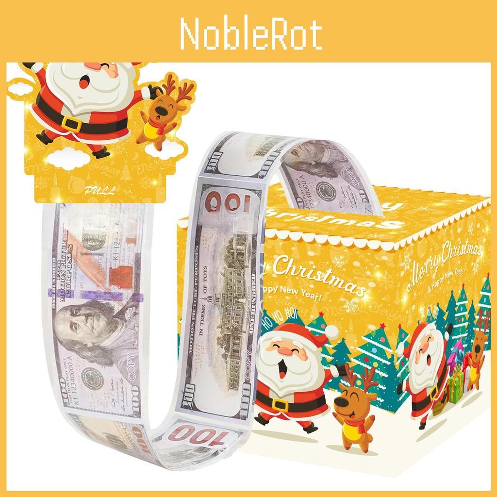 Santa Theme Claus Money Box Christmas Party Decor Bright Yellow Festive Events