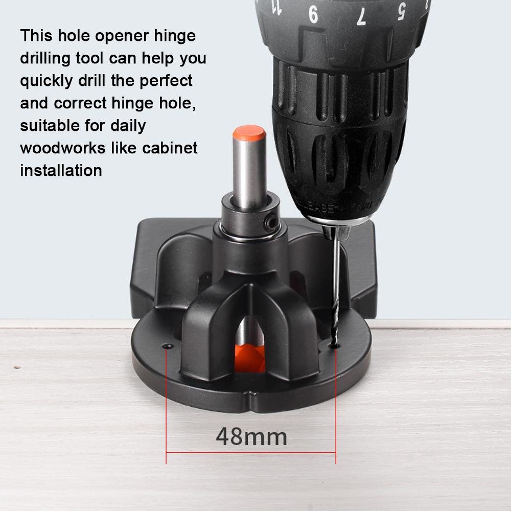 

35mm Carpenter Woodworking Hole Opener Hinge Drilling Opener Aluminium Alloy Hole Puncher Hinge Drilling Installation разноцветный
