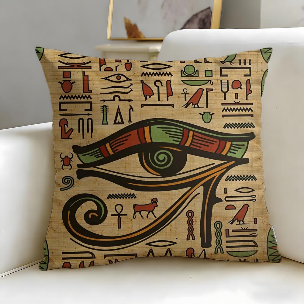 classic myth theme Anubis Cushion Cover Soft & Easy-Wash Pillow Case – Versatile for Couch, Bed, Travel and Office