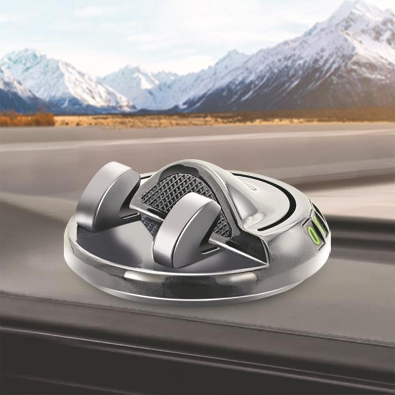 

2-in-1 Car Phone Holder & Parking Number Plate with 360° Rotation for Center Console чёрный