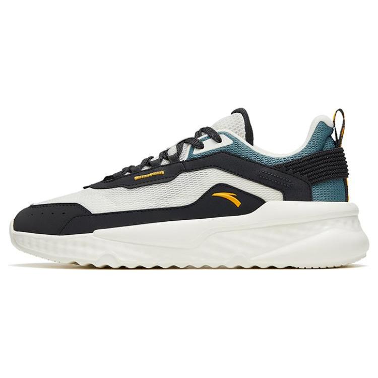 

Anta Unruly Series Textile, Leather Slip Resistant Abrasion Resistant Low top Sports Casual Shoes Men s White Gray Blue 912328823-4 39