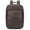Simple Men'S Leather Backpack Men'S Cowhide 14-Inch Schoolbag Going Out For Travel Commuter Black Backpack