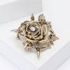 Stylish Skull Rose Brooch Unique Alloy Jewelry Fashion Brooch Clothing Jewelry Suitable for Music Festivals and Parties