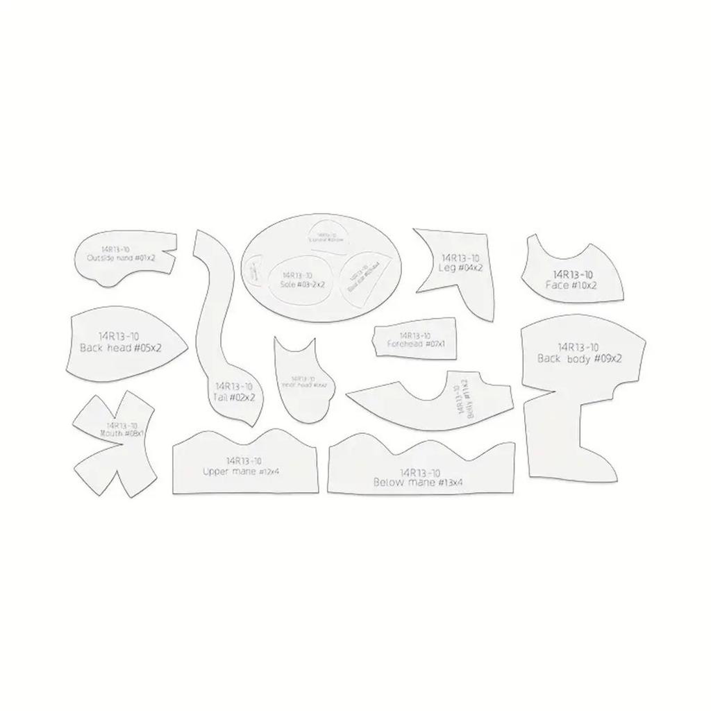 Sewing Ruler Doll DIY Template Ruler Model