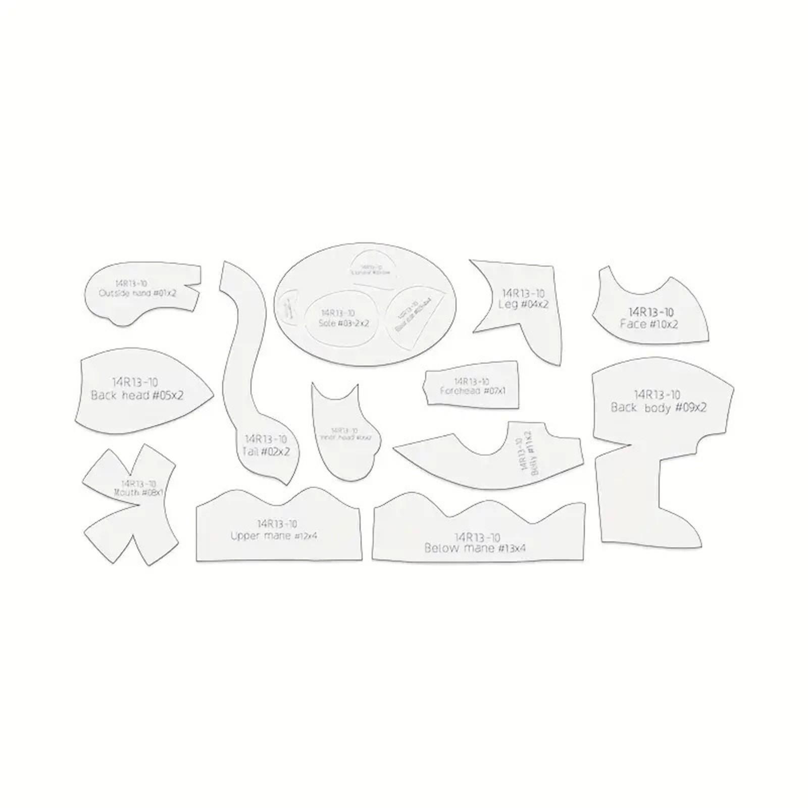 

Швейная линейка Кукла DIY Шаблон Линейка Модель S