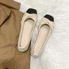 Khaki High-end British Style Square Head Flat-bottomed Ballet Women's Shoes 2025 New Models with Skirts Versatile Mary Jane Single Shoes