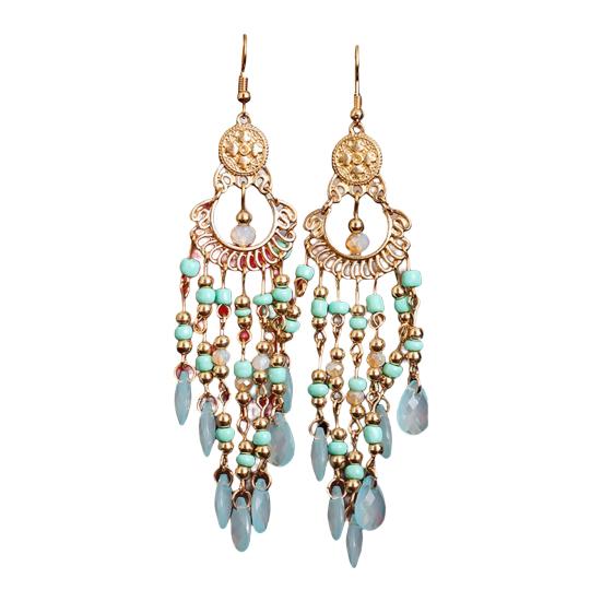 Krásné závěsné náušnice Antialergické korálky Vynikající