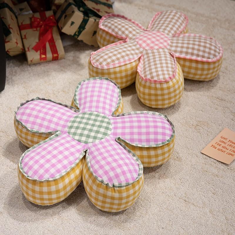 Thickening Flower Pattern Office Seat Cushion Supportive Floor Mat Living Room