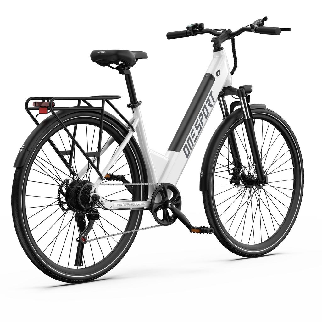 ONESPORT OT12 Multi Terrain Electric Bicycle 250W Motor 36V13Ah Battery E-Bike With TowSeat 27.5 Inch Road Tires Outdoor Adult Electric Bike