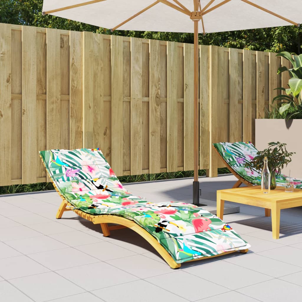 Sun Lounger Cushion Multicolored Oxford Fabric
