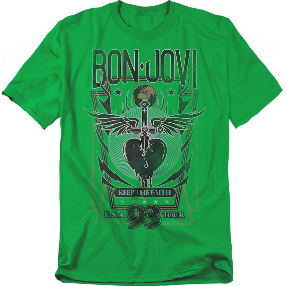 Bon Jovi Unisex Adult Keep The Faith T-Shirt