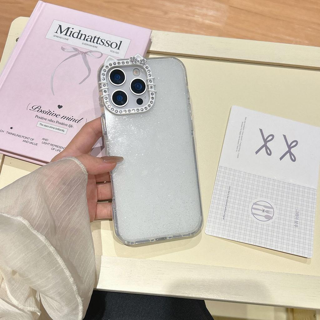 Ins Style Gradient Glitter Round Edge IMD Compatible with iPhone 16 Pro Max Phone Case Apple 17 New Model 14/15