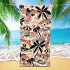 Beach Towel Fashion Tropical Print Pattern Sun Protection Windproof Suitable For Pool Camping Travel Blanket