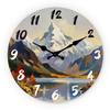 Landscape-Themed High-Quality Wooden High-Quality Wall High-Quality Clock, 10-16Inch High-Quality Silent High-Quality Wall High-Quality Clocks