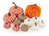 Set of Artificial Pumpkins for Halloween, Thanksgiving, Autumn | 12 Pcs.