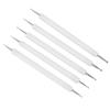 5Pcs Double End Acrylic Rod Round Head Clay Indentation Pen   Sculpting Dotting Tool (Black)