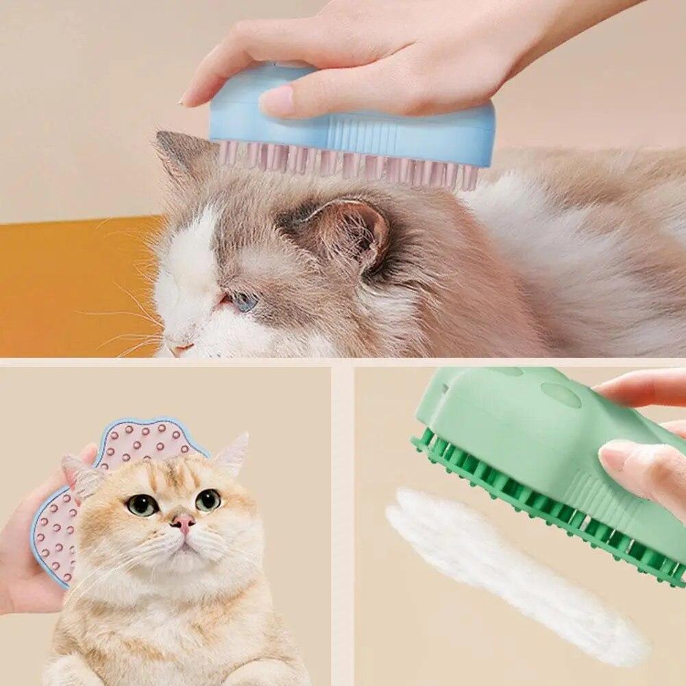 Cat Steam Brush Steamy Puppy Brush Electric Spray Cat Hair Brushes For Massage Pet Grooming Comb Hair Removal Combs New